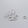 wholesale S925 Sterling Silver Minimalist Geometric Seamless Circular Nose Hoop Ear Clasp Indie Style Niche Design Plain Hoop Ear Clasp M06537-0-1