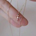 wholesale S925 Sterling Silver Exquisite Mini Cross Pendant Necklace for Women,Ins Style-0-0