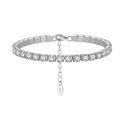 wholesale S925 Sterling Silver 4mm Zircon Tennis Bracelet for Women, Fashionable and Versatile, Direct from Manufacturer-0-0