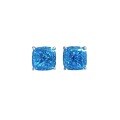 wholesale 925 Sterling Silver Zhuo Zhifan Jewelry 15ct Cushion 7*7mm High Carbon Diamond Small Stud Earrings, Simple and Stylish Women's Earrings-0-4