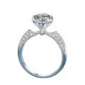 S925 Sterling Silver 1-Carat Royal Moissanite Ring for Women, Wedding, Luxury-0-3