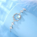 wholesale 925 Sterling Silver Planet Moonstone Bracelet for Women, Small Batch Design Bestie Jewelry, 520 Valentine's Day Gift, Same Style as Dewu-0-1