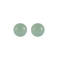 wholesale S925 Sterling Silver Small Green Onyx Geometric Circle Earrings for Women, Ins Style with a Niche and Elegant Vibe-0-6