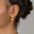 wholesale 925 Sterling Silver Minimalist Small Airplane Earrings with Micro-Set Zirconia, Light Luxury Niche Design,。-0-0