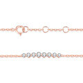 wholesale 18K Rose Gold Plated Cultivated Diamond Bracelet for Women, Round Diamond Rose Gold K Gold Bracelet, Fresh and Stylish-0-1