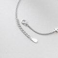 wholesale S925 Sterling Silver Korean-style Fashion Minimalist Three Smooth Cross Bracelet Fresh and Elegant Accessory S4496-0-4