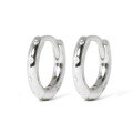 wholesale S925 Sterling Silver Micro-Inlaid Zirconia Circle Hoop Ear Clasp Geometric Fashion Retro Trendy Earrings-0-9