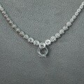 wholesale 925 Silver Gold-Plated Pendant Chain with High-Carbon White G Color Diamond, Versatile and Niche Daily Commute Jewelry for Women-0-3