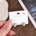 Sterling Silver Rhinestone Earrings for Women, 2025 Winter Sparkling Elegant Studs-0-19