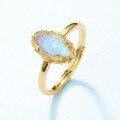 wholesale S925 sterling silver new fashion trendy opal colorful ring, niche vintage lace ring manufacturer wholesale-0-2