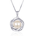 wholesale 925 Sterling Silver Freshwater Pearl Necklace for Women, Autumn and Winter Luxury Versatile Minimalist Advanced Pendant Mother's Style Collarbone Chain-0-4