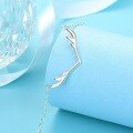 wholesale S925 Silver Deer Antler Bracelet for Women Korean Style Minimalist Cross Chain Student Fashion Plated Silver Trendy Accessory-0-1