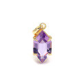 wholesale S925 Sterling Silver Japanese Minimalist Versatile Amethyst Pendant Jewelry Wholesale Manufacturers-0-0