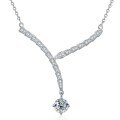 S925 Sterling Silver Moissanite Cross-Border Serpent Series Necklace-0-3