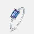 wholesale 925 Silver New Fashion Simple Alexandrite Ring Ins Style High-end Feel Women's Source Factory-0-3