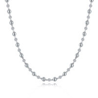 wholesale S925 Silver European and American Cyberpunk INS Style Unisex Minimalist Necklace Chain Hip Hop Bracelet Necklace Cross-border Wholesale-6-8mm inlaid with zircon white gold>17cm