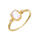 wholesale Sterling Silver Jewelry New Style Pink Crystal White Zircon Ring for Women, Elegant and Simple Youthful Versatile Accessory Wholesale-0-0