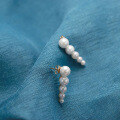 wholesale 14K gold-plated 925 silver light luxury Korean style OL natural freshwater pearl earrings for wholesale-0-2
