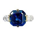 wholesale S925 Silver European and American New Royal Blue Asscher Cut 12*12 Zircon Inlaid Jewelry for Drop Shipping-0-4
