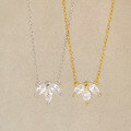 wholesale 925 Sterling Silver Clover Zircon Necklace Fashion Minimalist French Style Niche Design Sense Ins Style Collarbone Chain-0-1