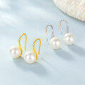 wholesale S925 Sterling Silver Shell Pearl Earrings Light Luxury Versatile Ear Clips Small Design Sense Ins Earrings for Women-0-1