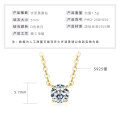 S925 Silver Invisible Necklace with 1ct D Color Moissanite Square Pendant-0-28