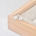 925 Sterling Silver Classic Four-Prong D-Color Moissanite Stud Earrings-0-2