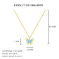 wholesale Metal Butterfly Necklace, Cross-border Women's Ins Style, Color Resin Drop, Turquoise Ring Set-0-2