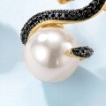 wholesale S925 Sterling Silver European & American New Style Cute Playful Serpent Earrings for Women, Fashionable and Unique with Shell Pearl, Dropshipping-0-4