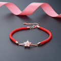 wholesale S925 Sterling Silver Minimalist Diamond-Studded Small Star Bracelet for Women, Fashionable and Unique High-End Feel, Available for Drop Shipping-0-3