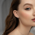 wholesale 925 Sterling Silver Hollow Heart Earrings with Micro-Inlaid Zircon, Ins Light Luxury High-End Sensibility-0-3