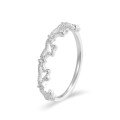 wholesale S999 solid pure silver minimalist solid closed-band ring for women, index finger ring, pinky ring, understated and elegant style ring-0-17