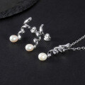 wholesale S925 Sterling Silver New Natural Freshwater Pearl Necklace with Personalized Design, Fashionable and Lightly Luxurious Collarbone Chain Pendant-0-4