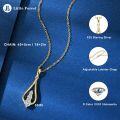 S925 Sterling Silver Butterfly Moissanite Layering Necklace-0-35