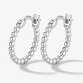 wholesale Metal material: 925 Sterling Silver Jingxu ear buckle, lightweight luxury with a high-end feel, small and niche ear hoops for women, featuring a smooth spherical design, minimalist and versatile, European and American style-0-6