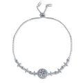 wholesale S925 Sterling Silver Full Moissanite 1 Carat Necklace Round Bezel Star Moon Bracelet Direct Factory Wholesale for Foreign Trade-0-5