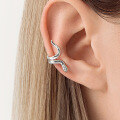 wholesale Metal: S925 Sterling Silver, Single Snake Animal Ear Cuff, Fashion Sweet and Cool Aloof Style, Trendy Personality, Ins Style Ear Cuff Earring-0-0