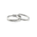 wholesale S925 Sterling Silver Wave Couple Rings, Minimalist Design for Men and Women, Vintage-Inspired Premium Valentine's Day Gift for 520-0-4