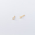 wholesale S925 silver fresh and stylish double-layer diamond-inlaid ear cartilage clip for women, summer trendy and elegant earrings M01521-0-8