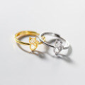 wholesale S925 Sterling Silver Fresh and Sweet Ins Style Niche Design Exquisite Diamond-Inlaid Hollow Cat Ring R02532-0-2