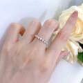 wholesale Metal: 925 Sterling Silver, New Style Stackable Ring with White Diamonds, Cross-Border Hot Seller inIns Style-0-2