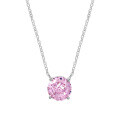 Sterling Silver 1-Carat Pink Diamond Pendant Necklace, Amazon New,-0-3