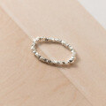 wholesale S925 Sterling Silver Pearl Series Crushed Light Bead Ring, Ins Fashionable and Unique Niche Design Hand Accessory R01062-0-2