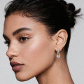Sterling Silver Double-Layer Earrings with Moissanite, Minimalist Design for Women-0-1