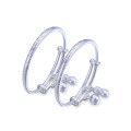 wholesale S999 Silver Korean-style baby full moon bracelet pair, fashionable infant accessory-0-4