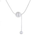 wholesale S925 Sterling Silver European and American Cross-Border Geometric Minimalist Wish-Fulfilling Brushed Novel and Exquisite Collarbone Chain-0-4
