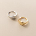 wholesale S925 Silver Minimalist Plain Tail Ring Korean Style Fresh Geometric Edge Jewelry J9566-0-3