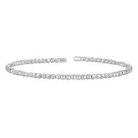 wholesale S925 Sterling Silver Fashion Geometric Engraved Diamond Bracelet, High-End Sense, Small and Niche, Ins Style, Multi-Layer Twisted Silver Bracelet-SS001/Platinum 925 Silver