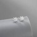 wholesale 925 Sterling Silver Snowflake Stud Earrings For Women-0-1