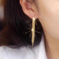 wholesale AU750 18K Gold Custom Tassel Earrings for Women, Fashion Multi-Layer Elegant Threader Long Drop Earrings-0-1